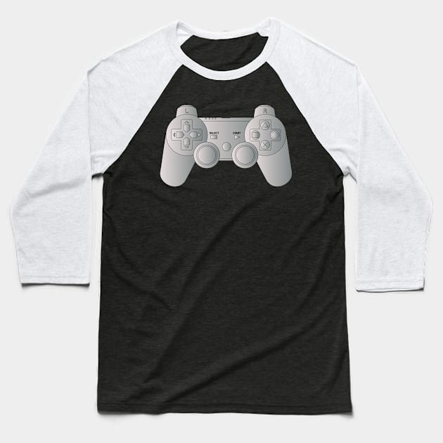 Video Game Inspired Console Playstation Dualshock Gamepad Baseball T-Shirt by rayrayray90
